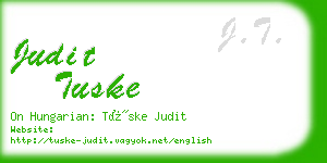 judit tuske business card